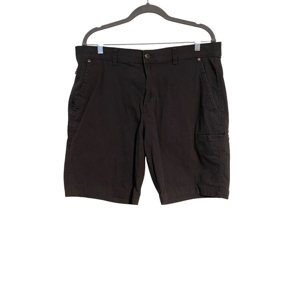Weatherproof Mens Cargo Shorts Size 36 Steel Gray Cotton Blend Outdoor Hiking